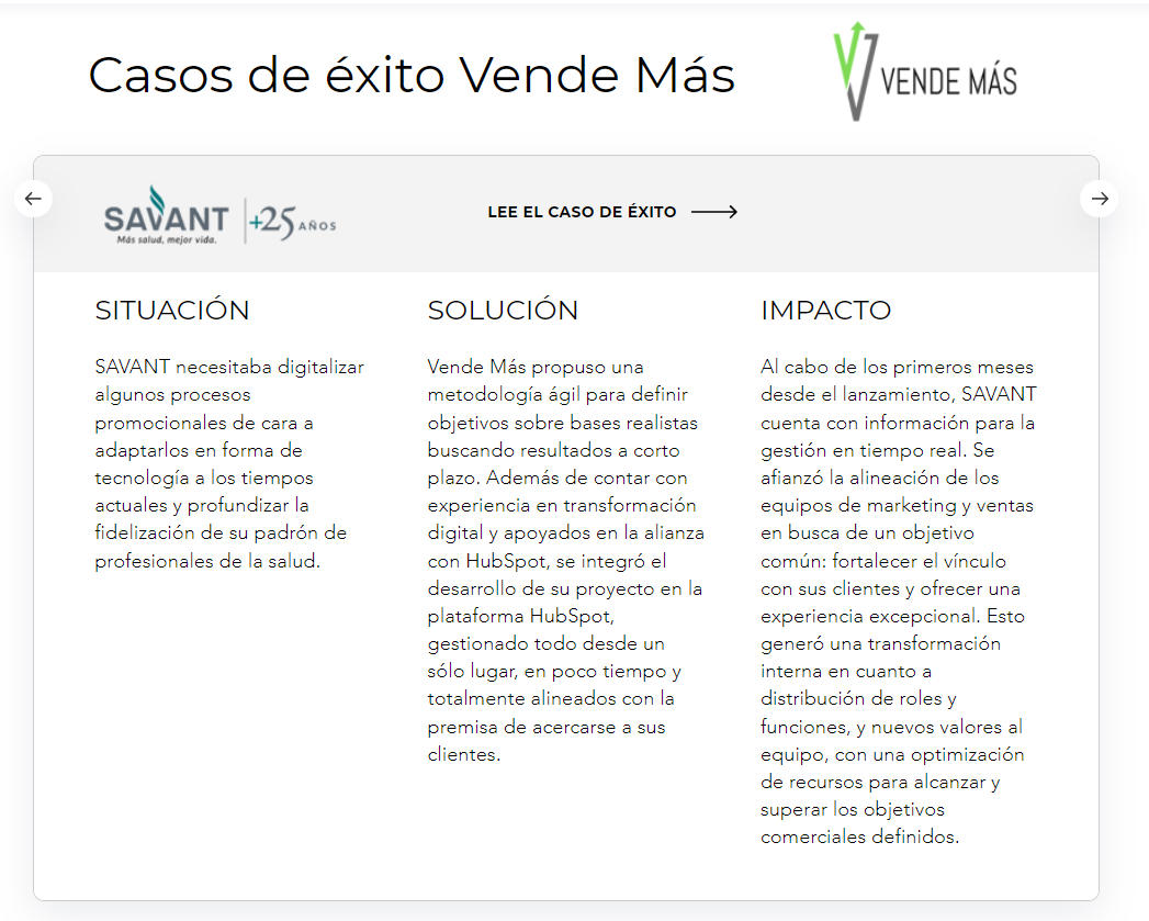 Laboratorio Savant Pharm y HubSpot, caso de éxito Vende Más
