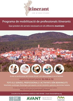 Lanzamiento del programa ITINERANT en la Mancomunitat de l'Alcoià i el Comtat