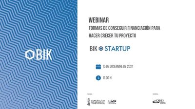 Webinar BIK. Formas de conseguir financiación para hacer crecer tu proyecto