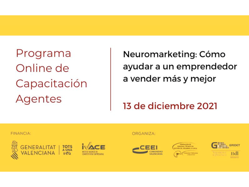 Presentación Webinar Neuromarketing: Cómo ayudar a un emprendedor a vender más y mejor