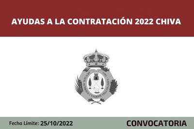 Ayudas a la contratación 2022 Chiva
