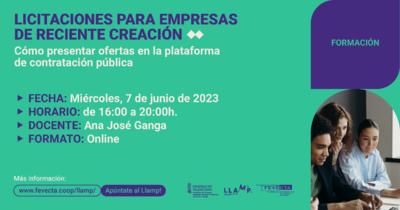 Taller Llamp Ames y 3i: Licitaciones para empresas de nueva creación
