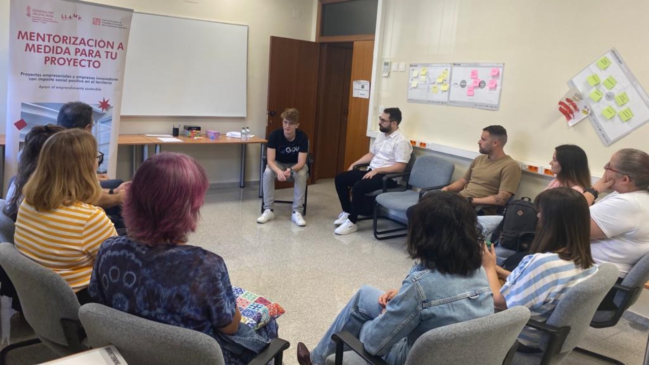 Germán Agulló en la charla