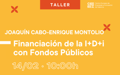 Taller Aprende a financiar tu I+D+i con fondos públicos