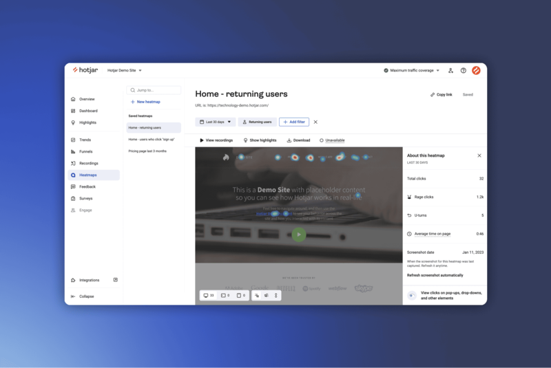 Vende Más se alía con Hotjar para saber qué demanda el usuario en cada web
