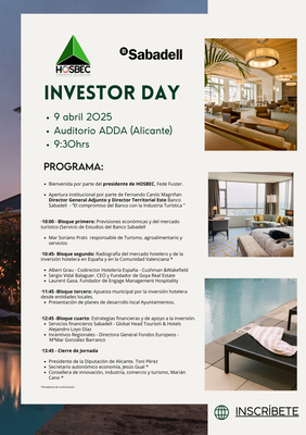 Save The Date – Investor Day HOSBEC