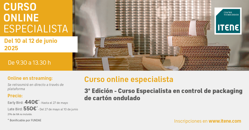 Curso online Especialista en Control de Packaging de Cart�n Ondulado