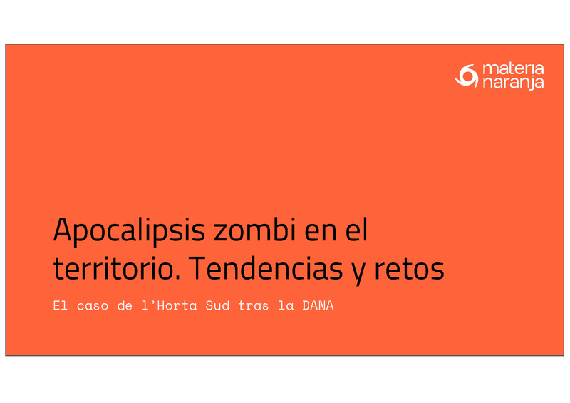 Apocalipsis Zombi en el territorio. Tendencias y retos. (Portada)