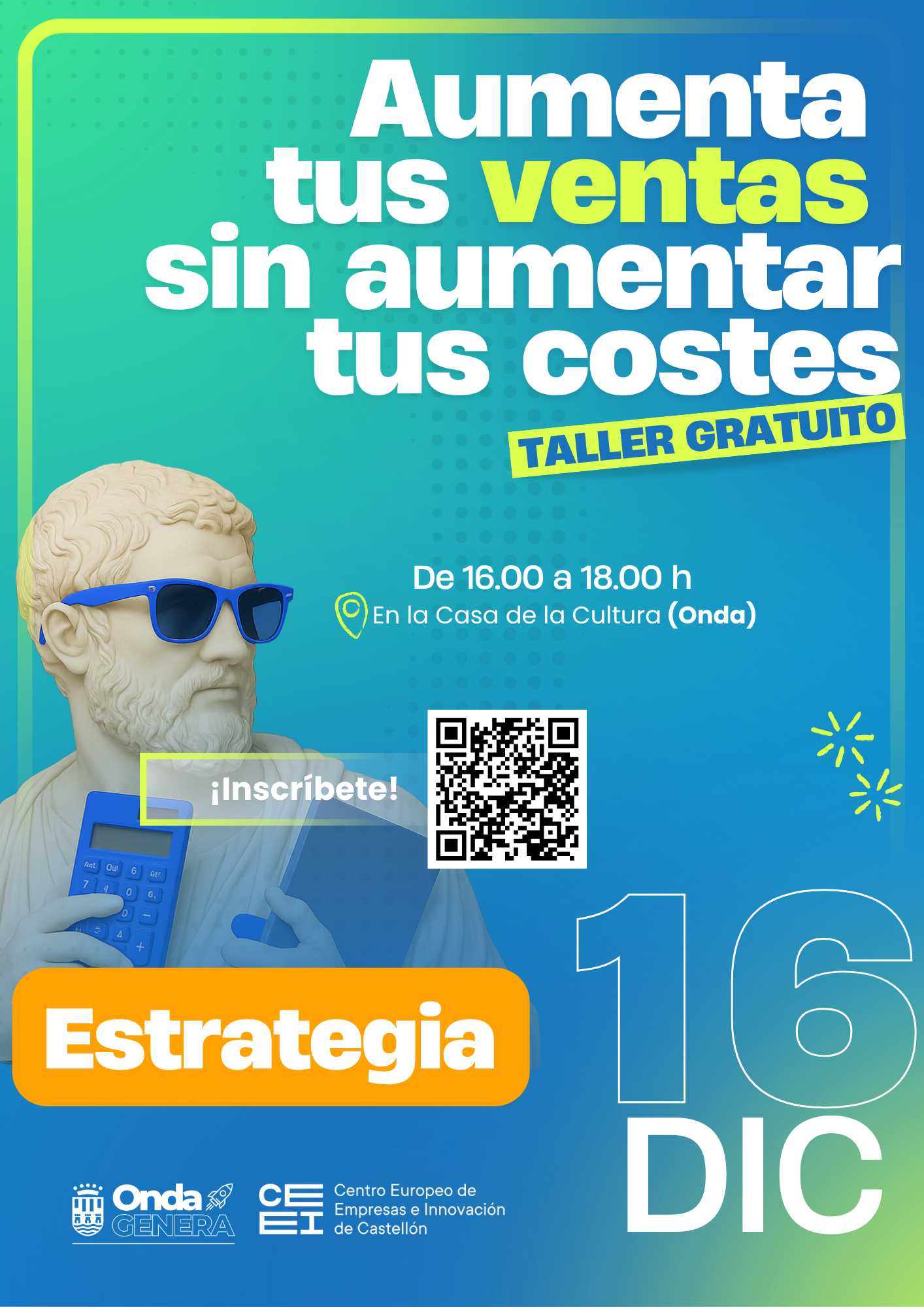 Taller: Aumenta tus ventas sin aumentar tus costes