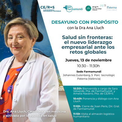 Desayuno con prop�sito: Salud sin fronteras: el nuevo liderazgo empresarial ante los retos globales