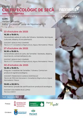 Formaci�n en cultivo ecol�gico de almendro y olivo en Parcent