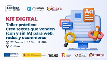 Taller práctico: crea textos que venden (con y sin IA) para web, redes y ecommerce