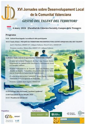 XVI Jornadas sobre desarrollo Local de la Comunidad Valenciana