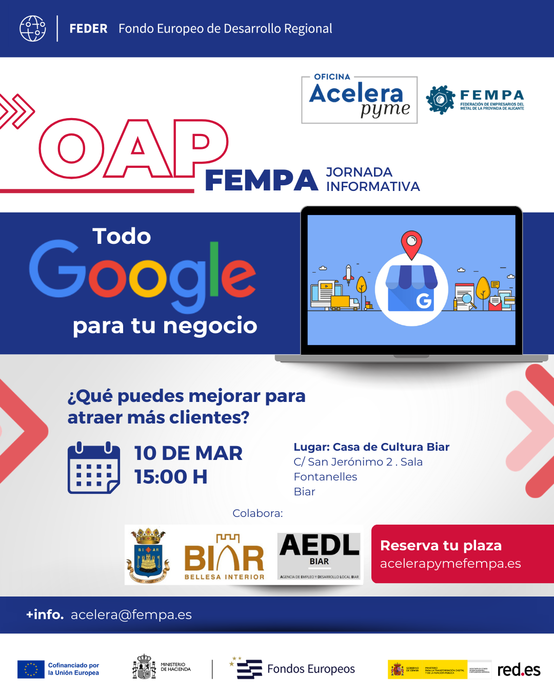 Biar acoge 4 jornadas gratuitas para que pymes y autónomos ganen visibilidad, ordenen la atención y vendan más