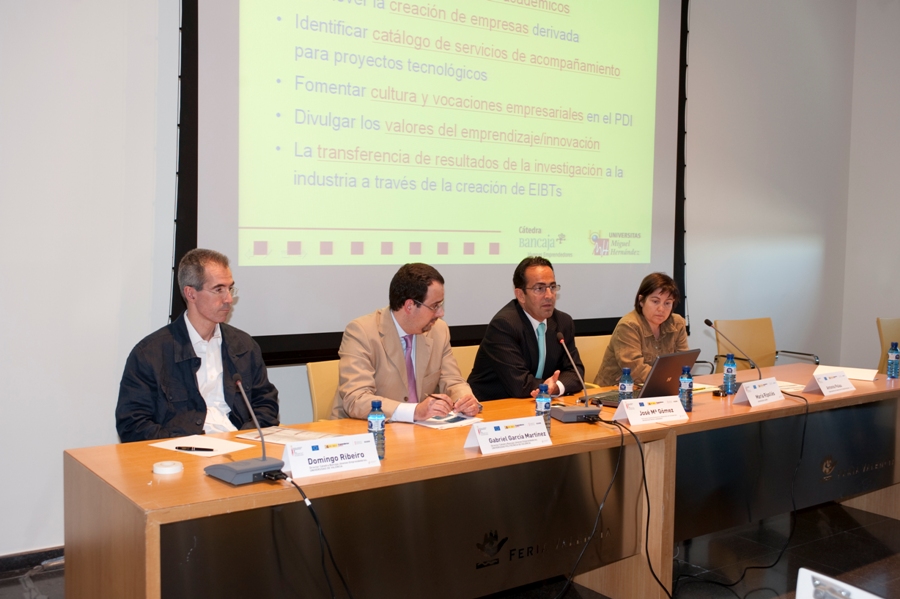 Sesi�n C�tedras universitarias de emprendedores Bancaja