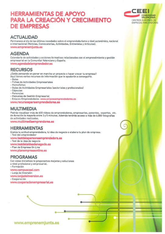 Sesión informativa sobre herramientas para la creación de empresas, IES Matilde Salvador