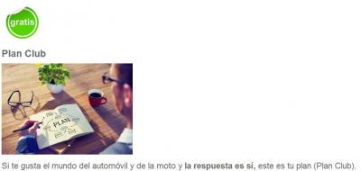 ¡PLAN CLUB TOTALMENTE GRATIS!