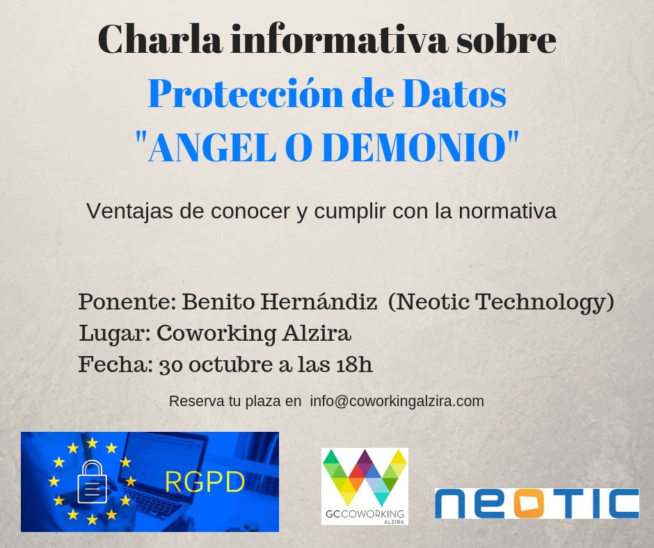 CHARLA INFORMATIVA SOBRE PROTECCI�N DE DATOS