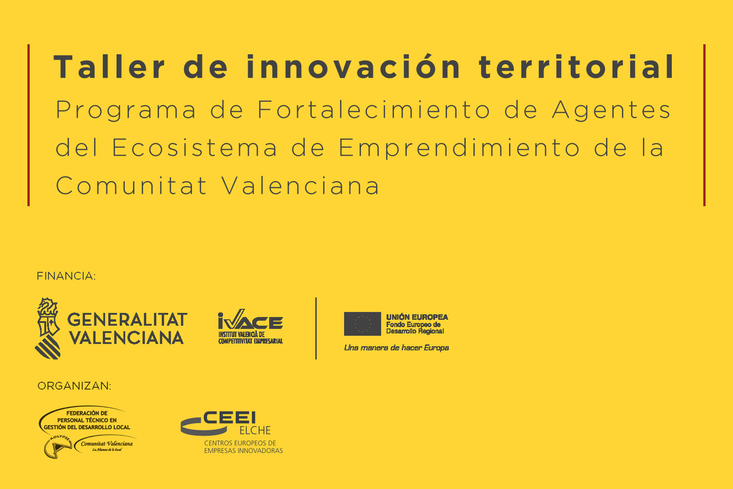 Taller innovación territorial