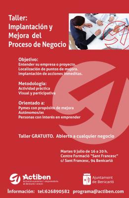 Taller: Implantación y Mejora del Proceso de Negocio