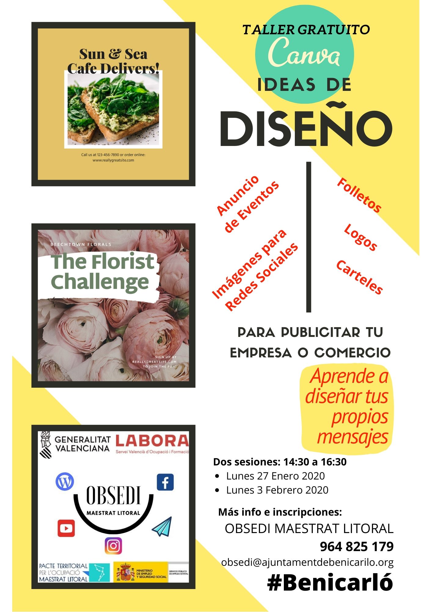 TALLER DE DISE�O DE ELEMENTOS PUBLICITARIOS PARA PYMES CON CANVA