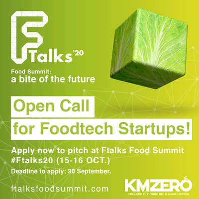 Convocatoria abierta para premiar a las dos mejores startups de alimentaci�n en Ftalks�20