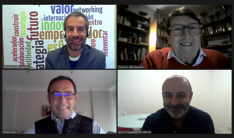 Francisco Alburquerque con Jordi Tormo, Ricard Calvo y José Domingo Martínez