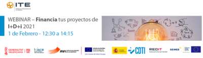 Webinar – Financia tus proyectos de I+D+i 2021
