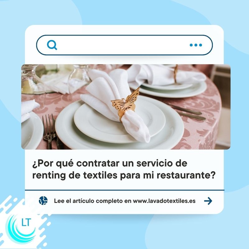 �Por qu� contratar un servicio de renting de textiles para mi hotel o restaurante? | Lavado de Textiles