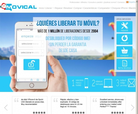 �Quieres liberar tu m�vil? F�cil, ec�nomico y r�pido en Movical.net