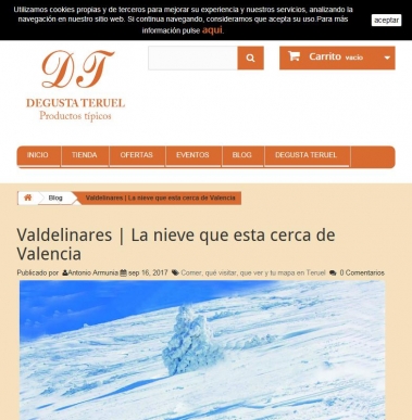 Valdelinares, la nieve que esta cerca de Valencia