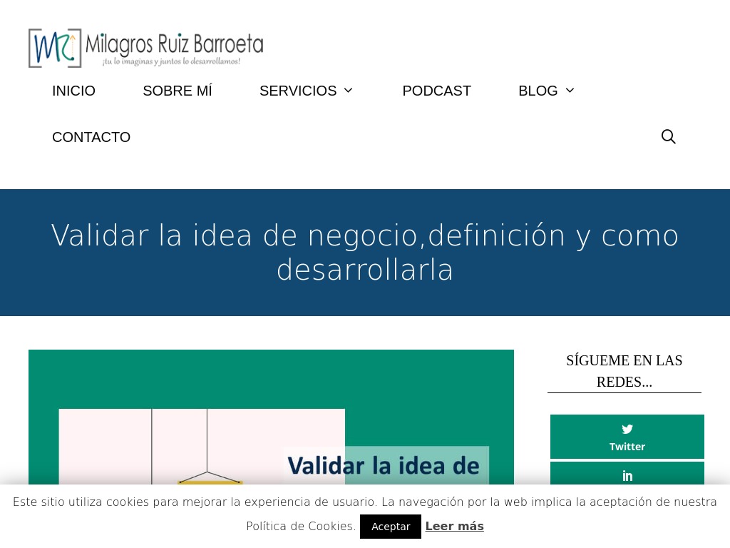 Validar la idea de negocio,definición y como desarrollarla