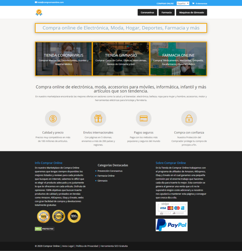 Compra online de Electrónica, Moda, Hogar, Deportes, Farmacia y más