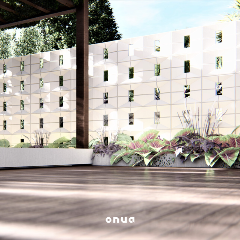 El separador Cobog� es ideal para exteriores