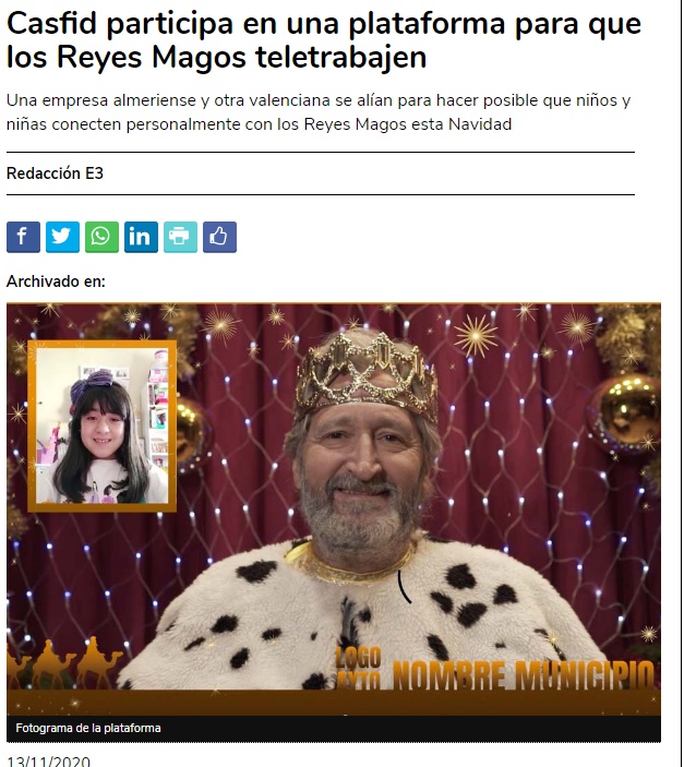 Este año los Reyes Magos Teletrabajan